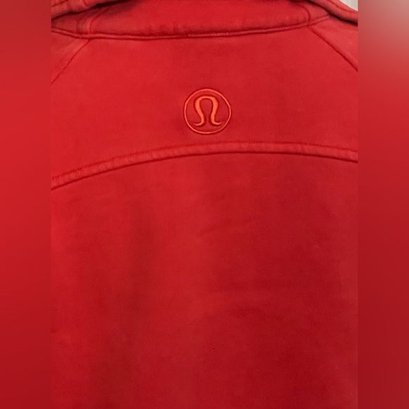 Lululemon Scuba Oversized Red Funnel-Neck Half Zip Size XS/S - Picture 9 of 11